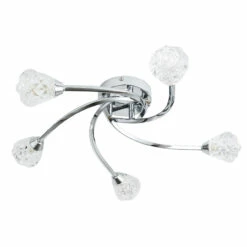 Forum Spa Volos Polished Chrome/Clear 520mm 4 Lamp Flush Ceiling Light - SPA-35783-CHR 6 Forum Spa Volos Polished Chrome/Clear 520mm 4 Lamp Flush Ceiling Light - SPA-35783-CHR -Bathroom Products Sales Store forum spa volos polished chrome clear 520mm 4 lamp flush ceiling light spa 35783 chr two 62197.1662729483