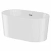 Genoa Gloss White 1300mm X 715mm Double Ended Freestanding Bath With Waste 1 Genoa Gloss White 1300mm X 715mm Double Ended Freestanding Bath With Waste -Bathroom Products Sales Store genoa gloss white 1300mm x 715mm double ended freestanding bath with waste right 20573.1652444958