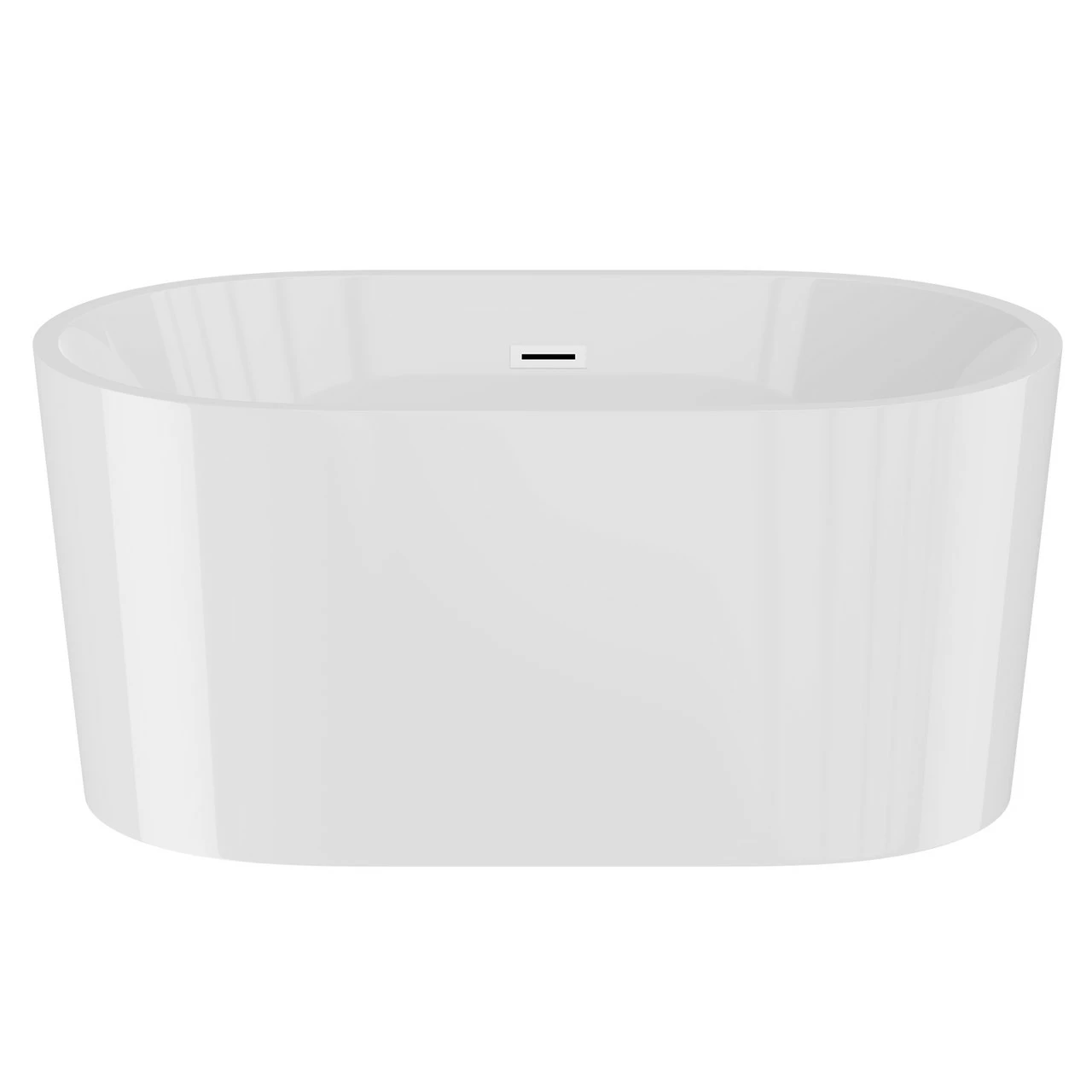 Genoa Gloss White 1500mm X 750mm Double Ended Freestanding Bath With Waste 4 Genoa Gloss White 1500mm X 750mm Double Ended Freestanding Bath With Waste - Image 2