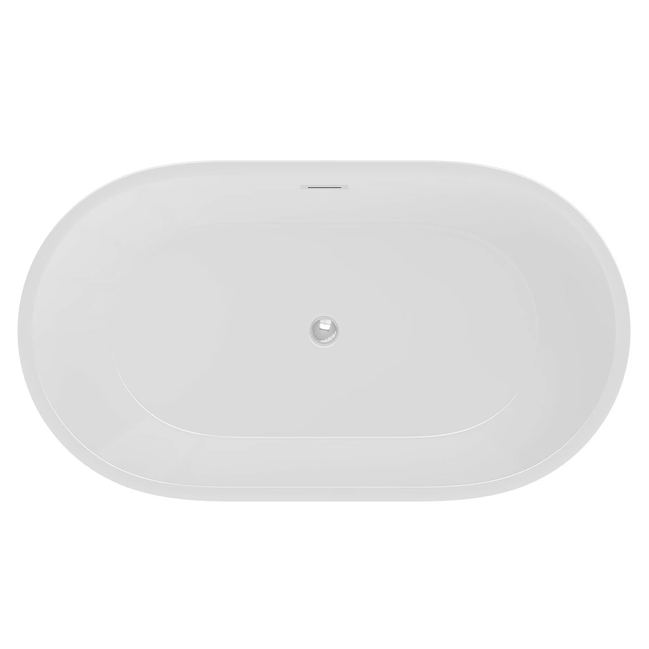 Genoa Gloss White 1500mm X 750mm Double Ended Freestanding Bath With Waste 7 Genoa Gloss White 1500mm X 750mm Double Ended Freestanding Bath With Waste - Image 5