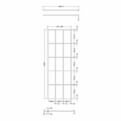 Hudson Reed 700mm Framed Wetroom Screen With Support Bar - WRSF070 -Bathroom Products Sales Store hudson reed 700mm framed wetroom screen with support bar wrsf070 three 81599.1652445474