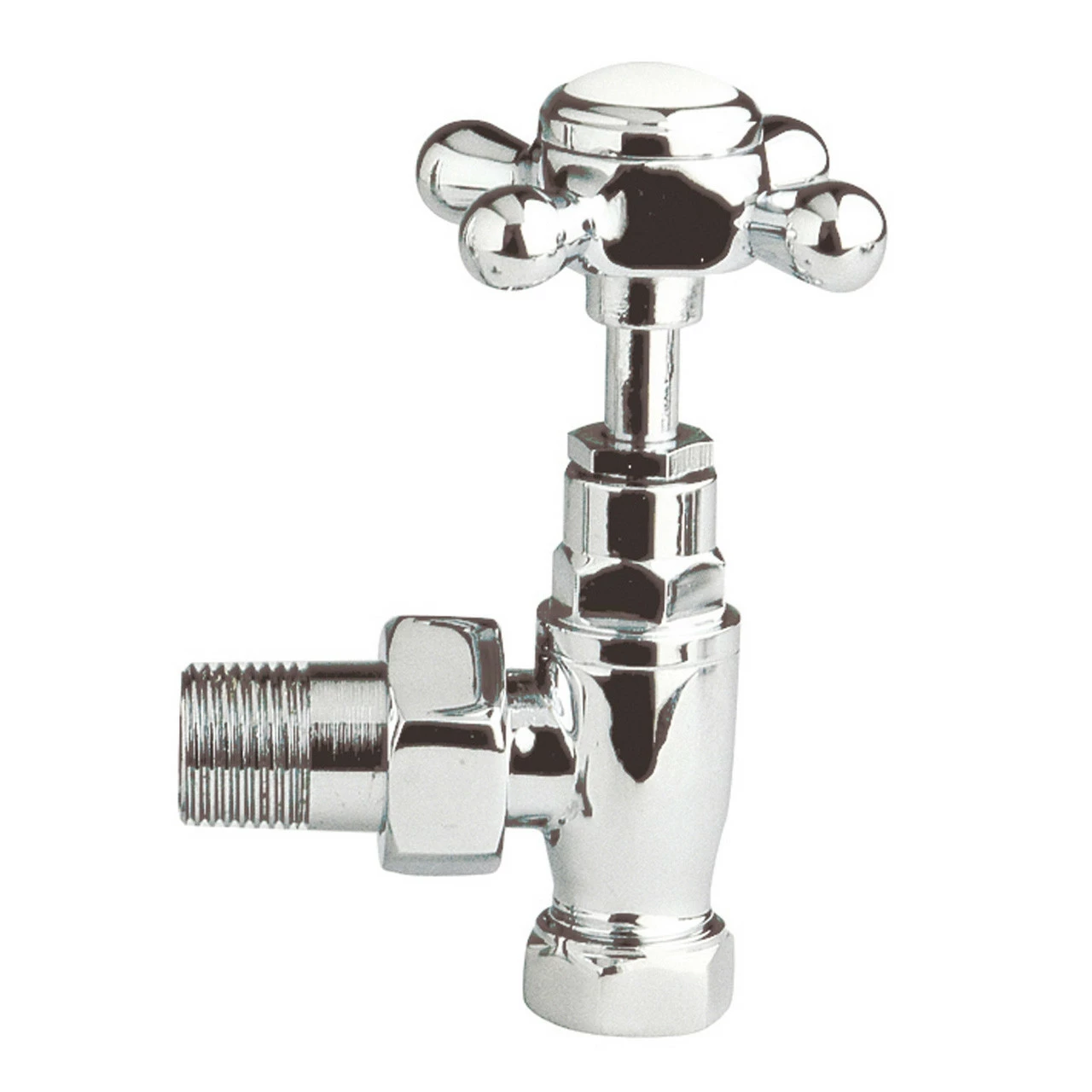 Hudson Reed Angled Cross Top Radiator Valves - HT300 3 Hudson Reed Angled Cross Top Radiator Valves - HT300