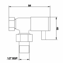 Hudson Reed Angled Minimalist Radiator Valves - HT310 9 Hudson Reed Angled Minimalist Radiator Valves - HT310 -Bathroom Products Sales Store hudson reed angled minimalist radiator valves ht310 four 57163.1652443284