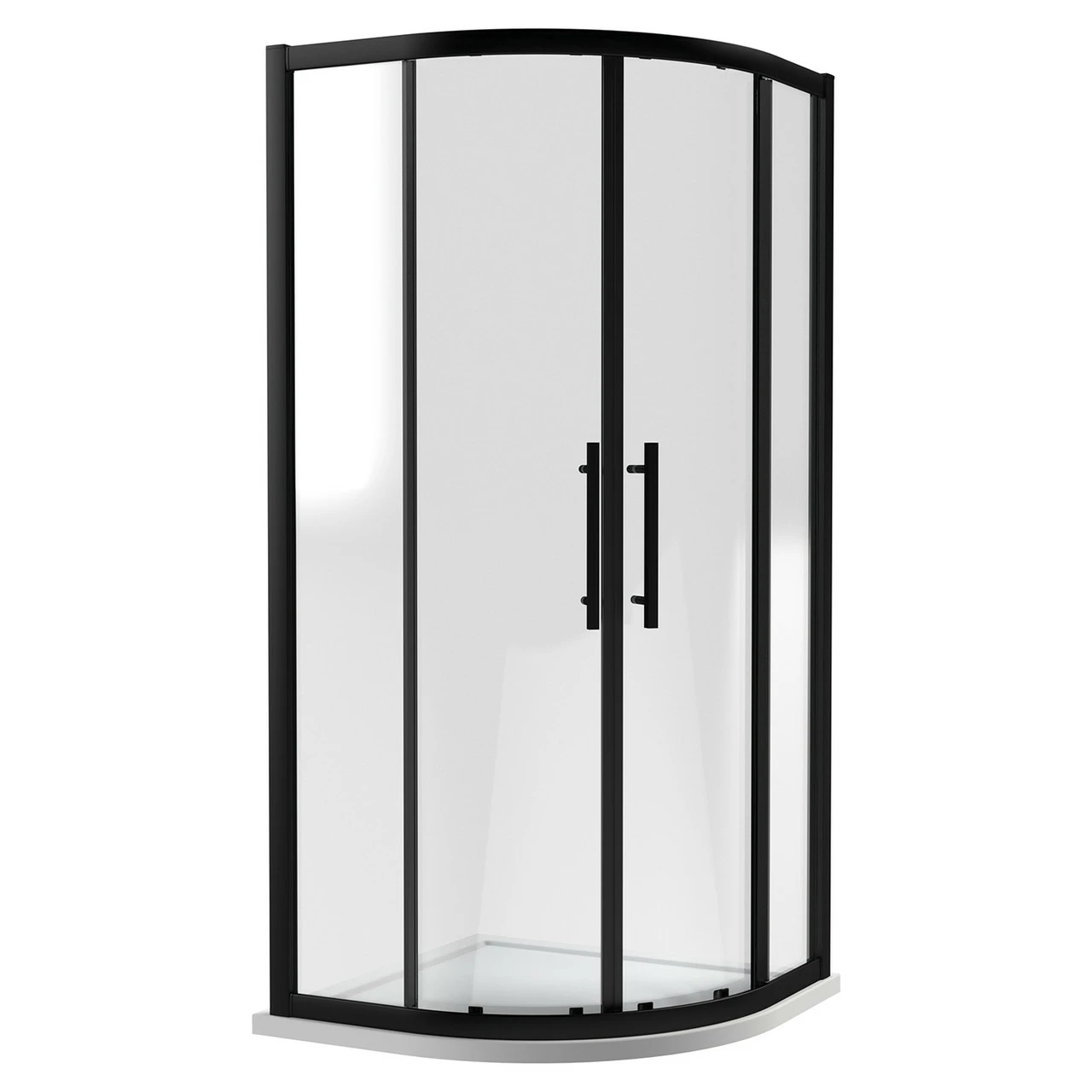 Hudson Reed Apex Matt Black 1000mm Double Door Quadrant Shower Enclosure - M1000QBP-E8 3 Hudson Reed Apex Matt Black 1000mm Double Door Quadrant Shower Enclosure - M1000QBP-E8