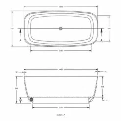 Hudson Reed Bella Rectangular 1495mm X 720mm Freestanding Bath - NBB003 9 Hudson Reed Bella Rectangular 1495mm X 720mm Freestanding Bath - NBB003 -Bathroom Products Sales Store hudson reed bella rectangular 1495mm x 720mm freestanding bath nbb003 four 23229.1652443519
