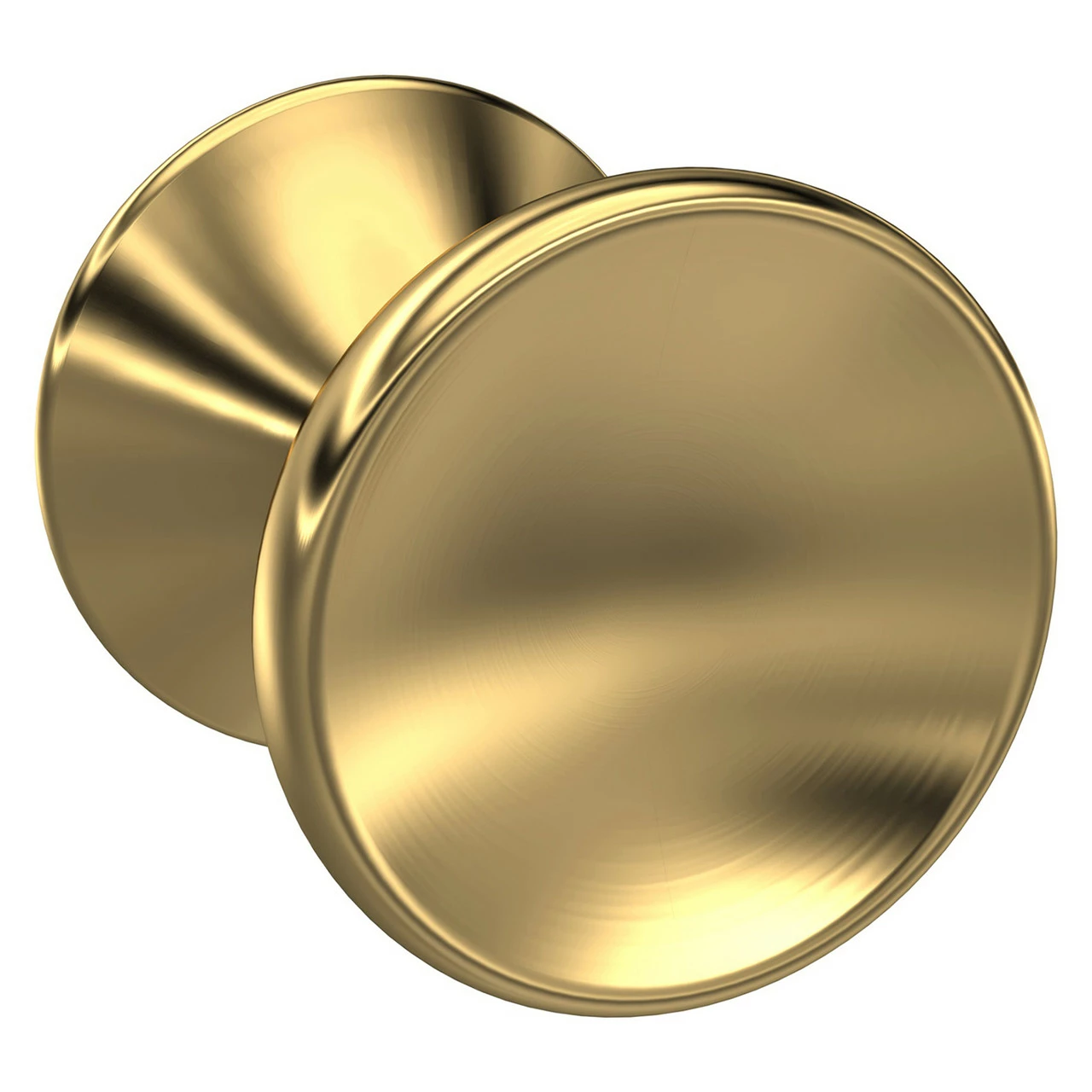 Hudson Reed Brushed Brass 32mm Indented Round Knob - H313