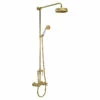 Hudson Reed Brushed Brass Traditional Thermostatic Shower Valve And Rigid Riser Kit With Diverter - A8117 2 Hudson Reed Brushed Brass Traditional Thermostatic Shower Valve And Rigid Riser Kit With Diverter - A8117 -Bathroom Products Sales Store hudson reed brushed brass traditional thermostatic shower valve and rigid riser kit with diverter a8117 main 82801.1664525998