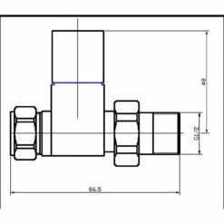 Hudson Reed Chrome Pure Square Radiator Valve Pack Straight - HT347 9 Hudson Reed Chrome Pure Square Radiator Valve Pack Straight - HT347 -Bathroom Products Sales Store hudson reed chrome pure square radiator valve pack straight four 52117.1652443288