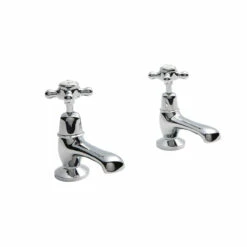 Hudson Reed Chrome Topaz Crosshead Basin Taps Dome Collar - BC301DX