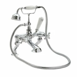 Hudson Reed Chrome Topaz Crosshead Bath And Shower Mixer Dome Collar - BC304DX