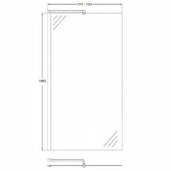 Hudson Reed Chrome Wetroom Shower Screen 1100mm X 1950mm - WRSB1100 5 Hudson Reed Chrome Wetroom Shower Screen 1100mm X 1950mm - WRSB1100 -Bathroom Products Sales Store hudson reed chrome wetroom shower screen 1100mm x 1950mm wrsb1100 two 62169.1652445466