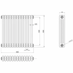 Hudson Reed Colosseum 600mm X 606mm Triple Column Radiator - HX304 -Bathroom Products Sales Store hudson reed colosseum 600mm x 606mm triple column radiator hx304 three 77166.1652443289