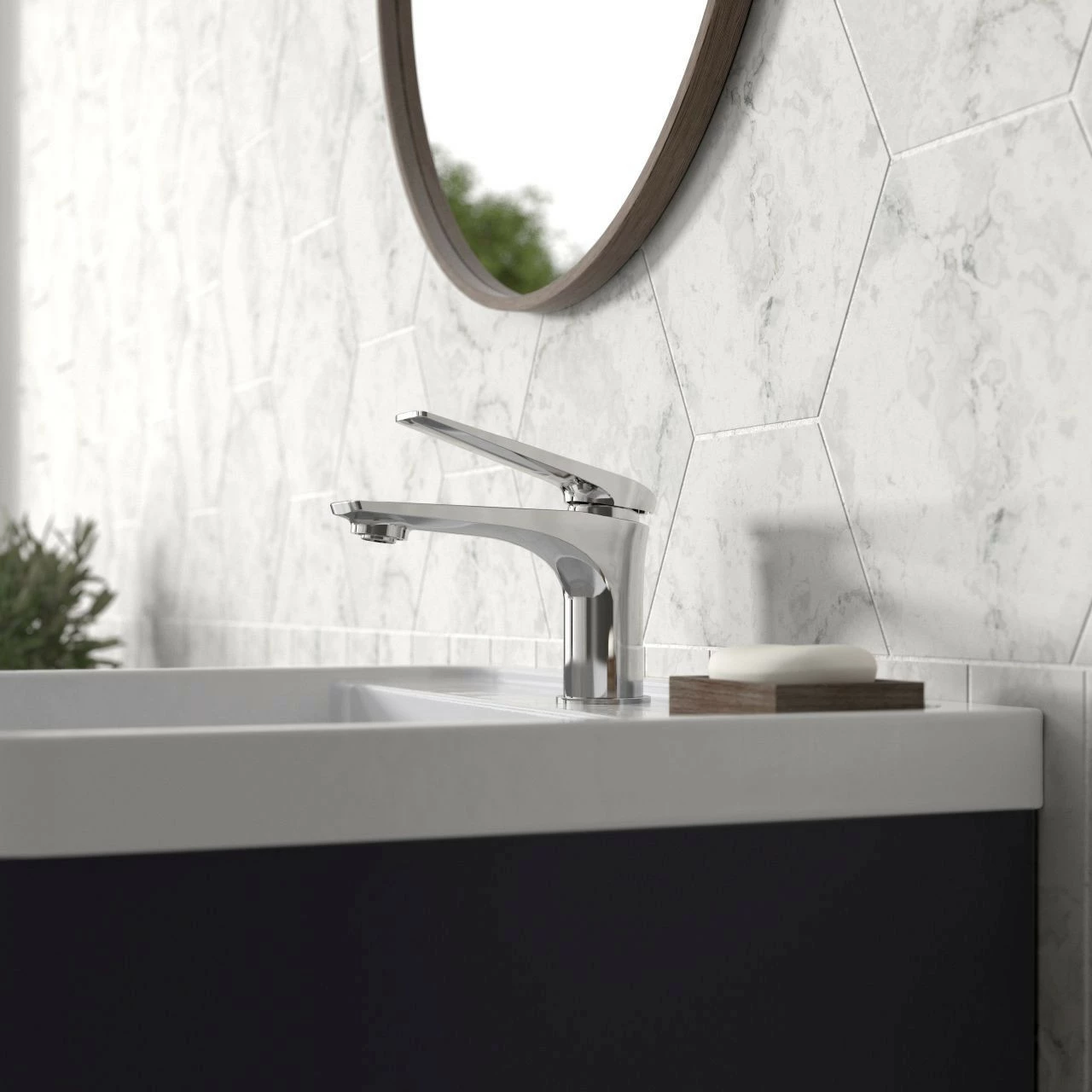 Hudson Reed Drift Chrome Mono Basin Mixer Tap - DRI305 - Image 3