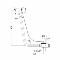 Hudson Reed Exposed Chrome Bath Waste - EA381 11 Hudson Reed Exposed Chrome Bath Waste - EA381 -Bathroom Products Sales Store hudson reed exposed chrome bath waste ea381 five 14035.1652443199