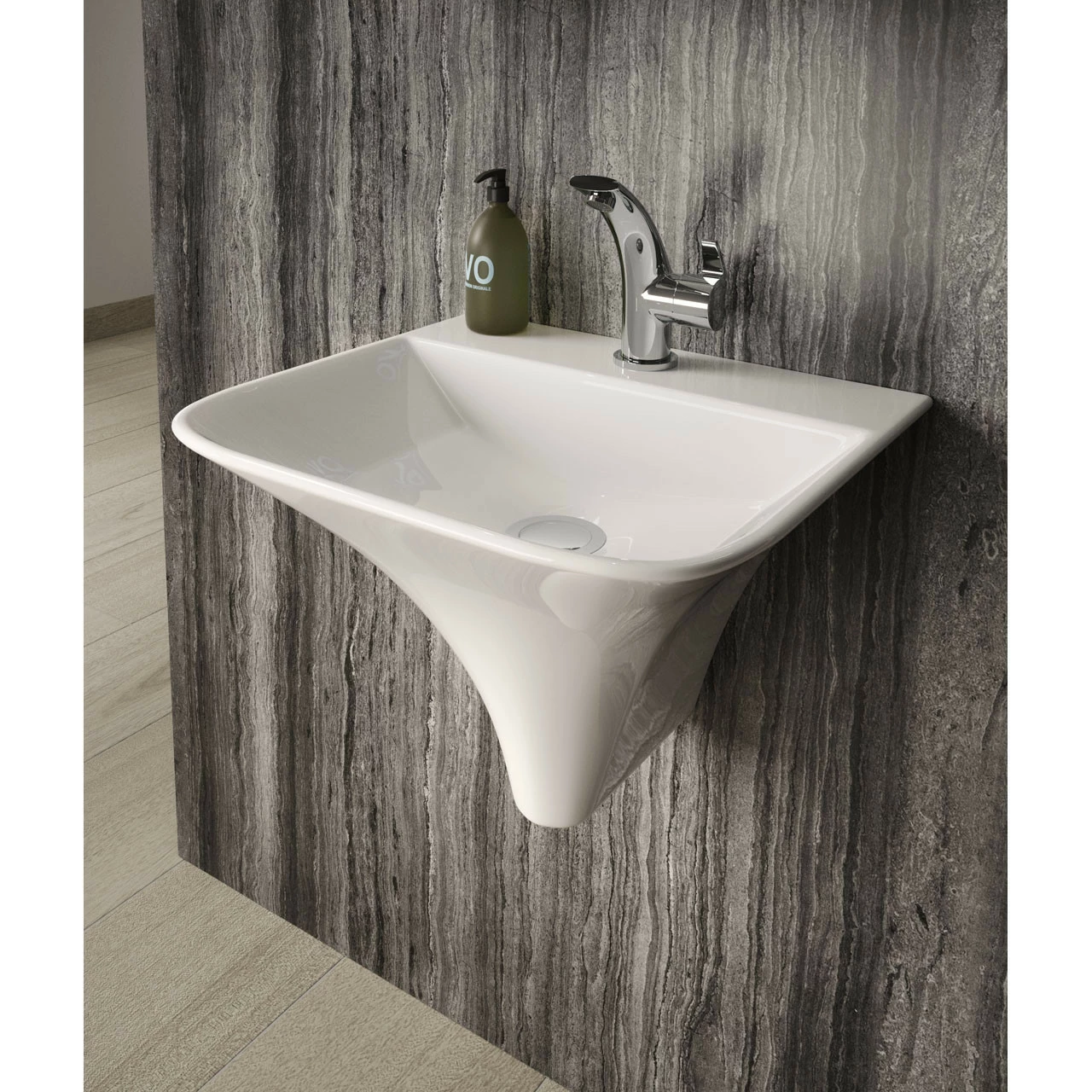 Hudson Reed Grace Wall Hung Basin - NCT102 6 Hudson Reed Grace Wall Hung Basin - NCT102 - Image 4