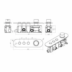 Hudson Reed Ignite Round Shower Valve With 3 Outlets - CPB1312 -Bathroom Products Sales Store hudson reed ignite round shower valve with 3 outlets cpb1312 two 83535.1652443145