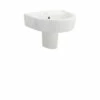 Hudson Reed Luna 420mm Basin With 1 Tap Hole And Semi Pedestal - CMA004 2 Hudson Reed Luna 420mm Basin With 1 Tap Hole And Semi Pedestal - CMA004 -Bathroom Products Sales Store hudson reed luna 420mm basin with 1 tap hole and semi pedestal cma004 11943.1652443131