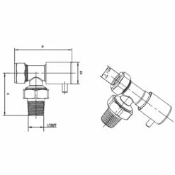 Hudson Reed Minimalist Angled Radiator Valves - HT328 9 Hudson Reed Minimalist Angled Radiator Valves - HT328 -Bathroom Products Sales Store hudson reed minimalist angled radiator valves four 49831.1652443287