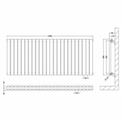 Hudson Reed Revive Double Panel Radiator 600mm X 1398mm - HL340D -Bathroom Products Sales Store hudson reed revive double panel radiator 600mm x 1398mm hl340d two 75398.1664526187
