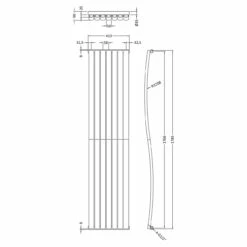 Hudson Reed Revive Wave Designer Radiator 1785mm X 413mm - HLW95 5 Hudson Reed Revive Wave Designer Radiator 1785mm X 413mm - HLW95 -Bathroom Products Sales Store hudson reed revive wave designer radiator 1785mm x 413mm hlw95 two 56221.1664526197