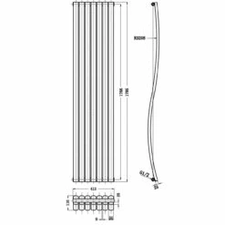 Hudson Reed Revive Wave Radiator 1785mm X 413mm - HLA95 13 Hudson Reed Revive Wave Radiator 1785mm X 413mm - HLA95 -Bathroom Products Sales Store hudson reed revive wave radiator 1785mm x 413mm six 31423.1652443270