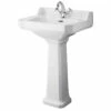 Hudson Reed Richmond 560mm Basin With 1 Tap Hole And Comfort Height Pedestal - CCR030 1 Hudson Reed Richmond 560mm Basin With 1 Tap Hole And Comfort Height Pedestal - CCR030 -Bathroom Products Sales Store hudson reed richmond 560mm basin with 1 tap hole and comfort height pedestal ccr030 15679.1652443116