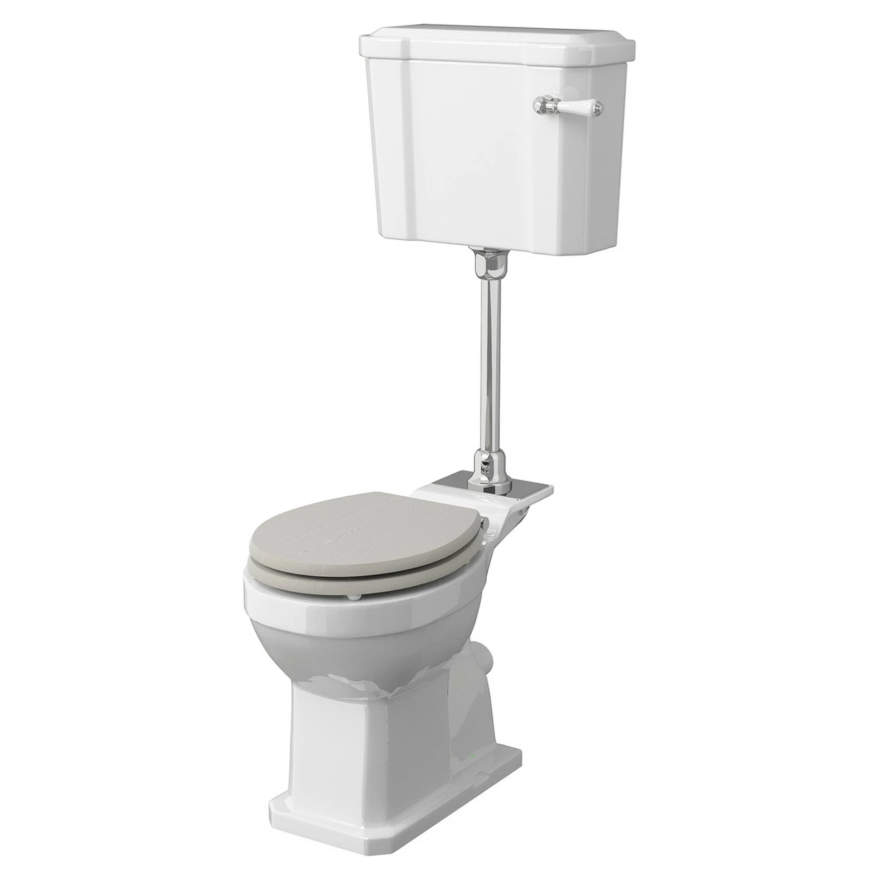 Hudson Reed Richmond Comfort Height Toilet Pan With Mid Level Cistern And Flush Pipe Kit - CCR037 3 Hudson Reed Richmond Comfort Height Toilet Pan With Mid Level Cistern And Flush Pipe Kit - CCR037