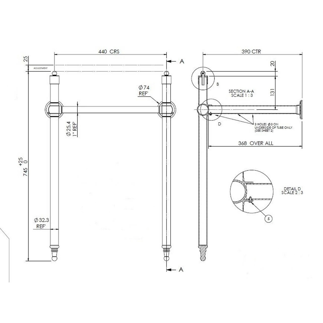 Hudson Reed Richmond Washstand Basin Frame - NLA001 5 Hudson Reed Richmond Washstand Basin Frame - NLA001 - Image 3