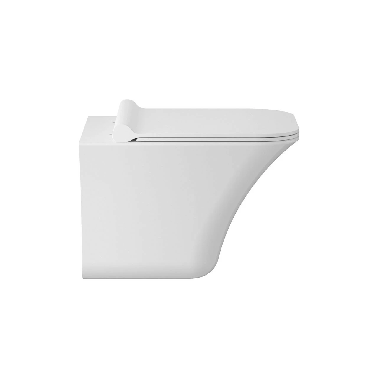 Hudson Reed Rimless Wall Hung Toilet Pan With Quick Release Soft Close Toilet Seat - NCT140 4 Hudson Reed Rimless Wall Hung Toilet Pan With Quick Release Soft Close Toilet Seat - NCT140 - Image 2