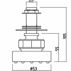 Hudson Reed Round Sheer Body Jet - A355 7 Hudson Reed Round Sheer Body Jet - A355 -Bathroom Products Sales Store hudson reed round sheer body jet three 24457.1652442838