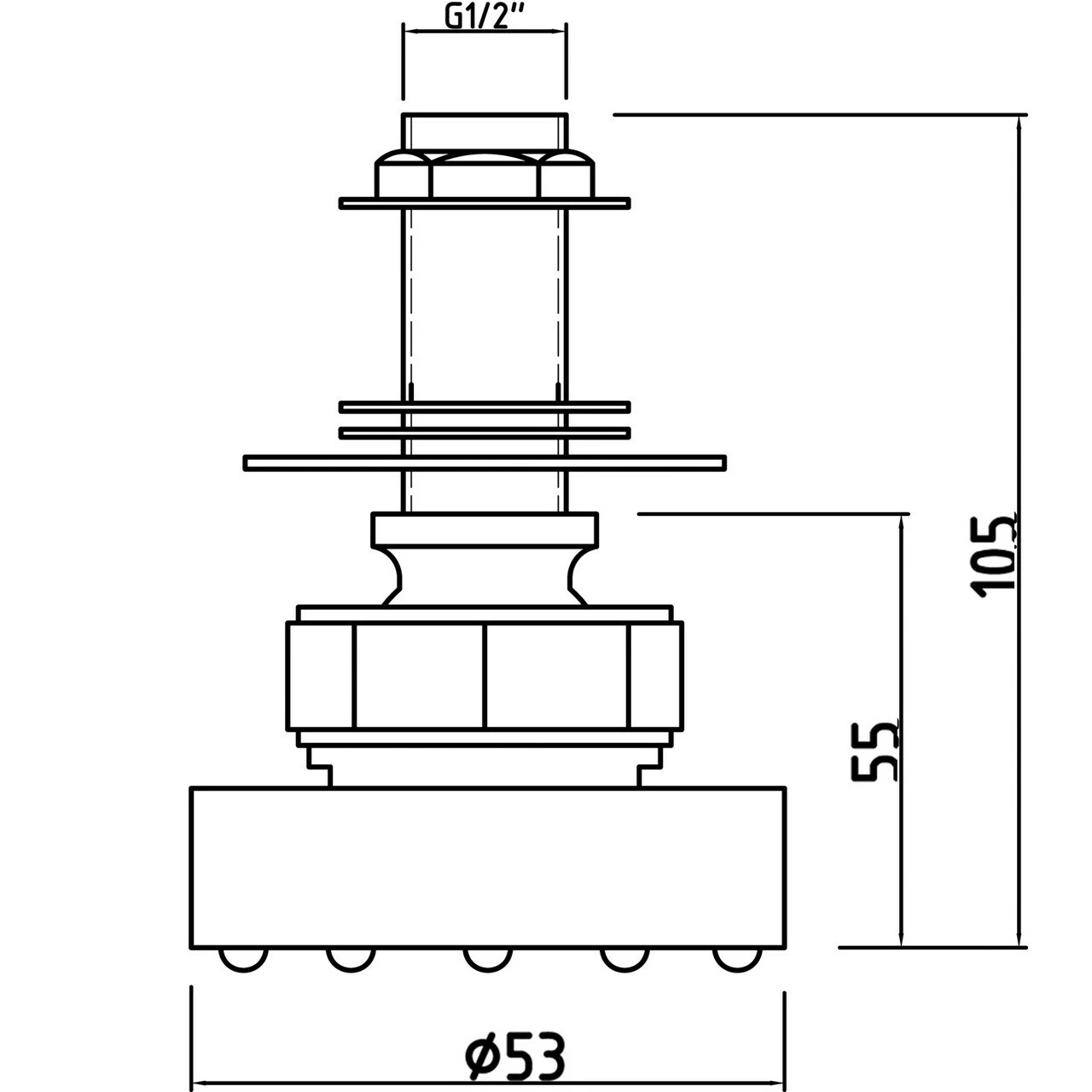 Hudson Reed Round Sheer Body Jet - A355 5 Hudson Reed Round Sheer Body Jet - A355 - Image 3