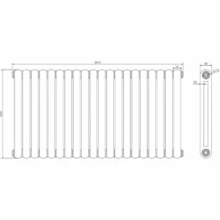 Hudson Reed Salvia Radiator 635mm X 1223mm - HSA007 13 Hudson Reed Salvia Radiator 635mm X 1223mm - HSA007 -Bathroom Products Sales Store hudson reed salvia radiator 635mm x 1223mm hsa007 six 58436.1652443282