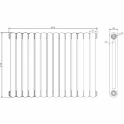 Hudson Reed Salvia Radiator 635mm X 863mm - HSA008 10 Hudson Reed Salvia Radiator 635mm X 863mm - HSA008 -Bathroom Products Sales Store hudson reed salvia radiator 635mm x 863mm hsa008 three 87751.1652443282