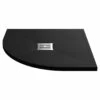 Hudson Reed Slate Black 800mm X 800mm Quadrant Shower Tray - NLT91105