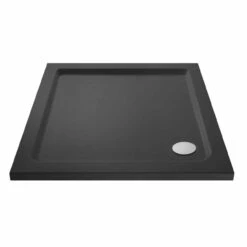 Hudson Reed Slate Grey 900mm X 900mm Square Shower Tray With Corner Waste - TR71010