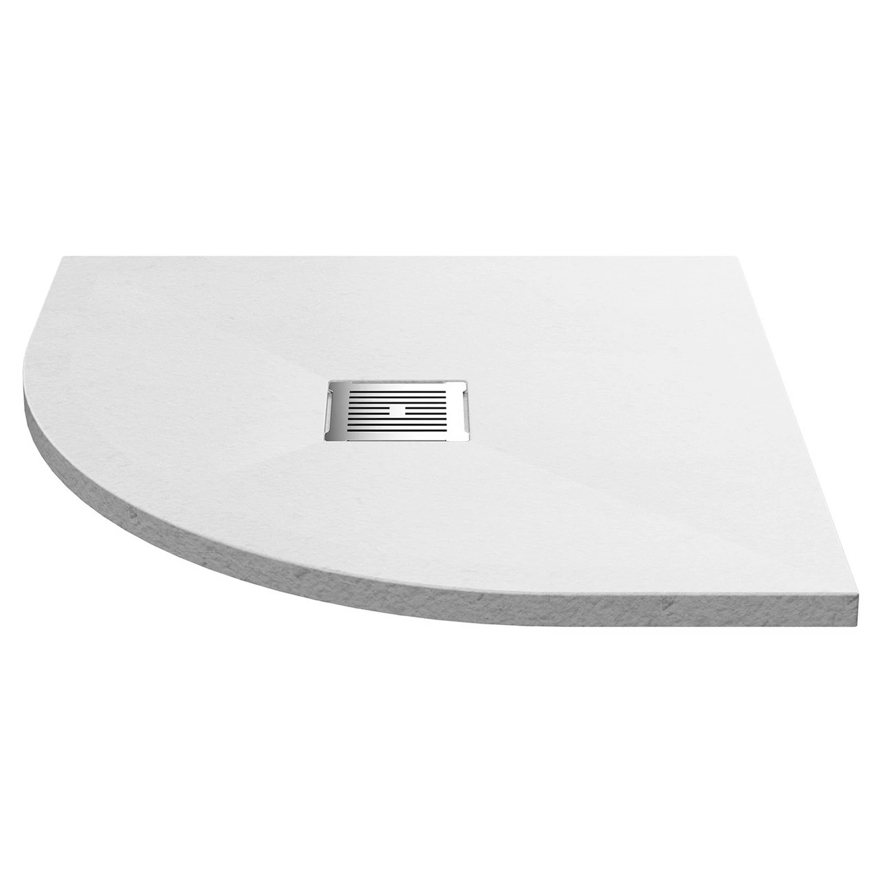 Hudson Reed Slate White 800mm X 800mm Quadrant Shower Tray - NLT61105 3 Hudson Reed Slate White 800mm X 800mm Quadrant Shower Tray - NLT61105