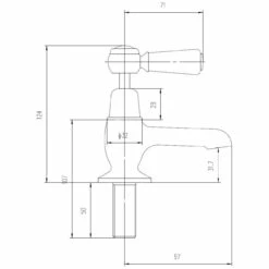 Hudson Reed Topaz Black Lever Basin Taps With Hex Collar - BC401HL 9 Hudson Reed Topaz Black Lever Basin Taps With Hex Collar - BC401HL -Bathroom Products Sales Store hudson reed topaz black lever basin taps with hex collar four 87598.1652443007