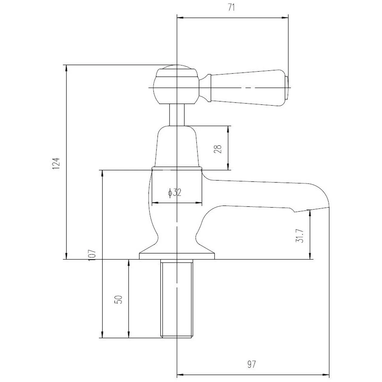 Hudson Reed Topaz Black Lever Basin Taps With Hex Collar - BC401HL 6 Hudson Reed Topaz Black Lever Basin Taps With Hex Collar - BC401HL - Image 4