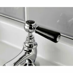 Hudson Reed Topaz Black Lever Basin Taps With Hex Collar - BC401HL 8 Hudson Reed Topaz Black Lever Basin Taps With Hex Collar - BC401HL -Bathroom Products Sales Store hudson reed topaz black lever basin taps with hex collar three 27160.1652443007
