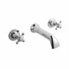 Hudson Reed Topaz Wall Mounted Crosshead 3 Tap Hole Basin Mixer Tap With Dome Collar - BC317DX 2 Hudson Reed Topaz Wall Mounted Crosshead 3 Tap Hole Basin Mixer Tap With Dome Collar - BC317DX -Bathroom Products Sales Store hudson reed topaz wall mounted crosshead 3 tap hole basin mixer tap with dome collar bc317dx 45302.1652443006