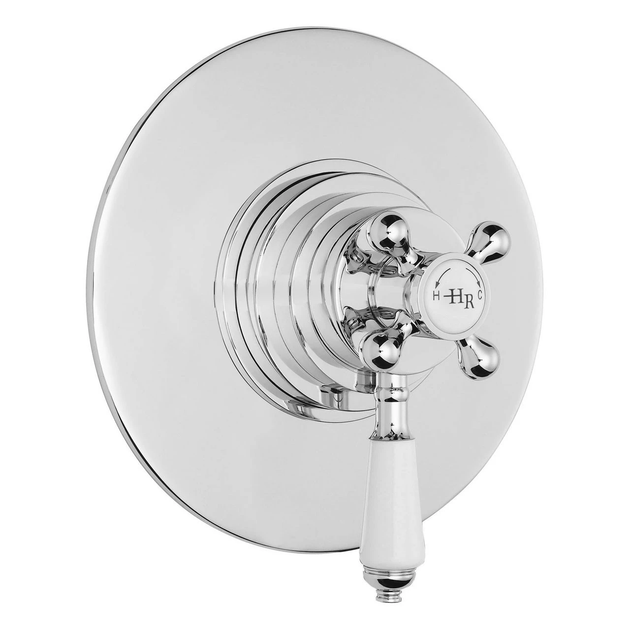 Hudson Reed Topaz White Dual Concealed Shower Valve - TSVT006 3 Hudson Reed Topaz White Dual Concealed Shower Valve - TSVT006