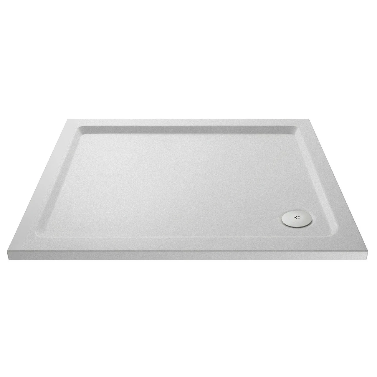 Hudson Reed White 1000mm X 900mm Slip Resistant Rectangular Shower Tray With Corner Waste - NSR014