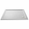 Hudson Reed White 1100mm X 800mm Slip Resistant Rectangular Shower Tray With Corner Waste - NSR018 -Bathroom Products Sales Store hudson reed white 1100mm x 800mm slip resistant rectangular shower tray with corner waste nsr018 main 33445.1664526507