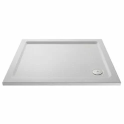 Hudson Reed White 1100mm X 900mm Slip Resistant Rectangular Shower Tray With Corner Waste - NSR019