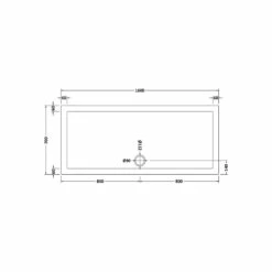 Hudson Reed White 1600mm X 700mm Slip Resistant Rectangular Shower Tray With Centre Edge Waste - NSR051 5 Hudson Reed White 1600mm X 700mm Slip Resistant Rectangular Shower Tray With Centre Edge Waste - NSR051 -Bathroom Products Sales Store hudson reed white 1600mm x 700mm slip resistant rectangular shower tray with centre edge waste nsr051 two 90679.1664526511