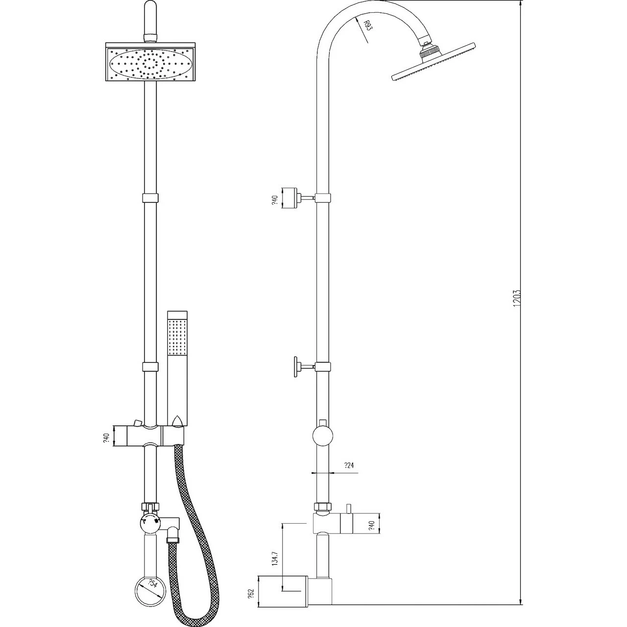 Hudson Reed Worth Shower Kit With Concealed Outlet Elbow - A3116 5 Hudson Reed Worth Shower Kit With Concealed Outlet Elbow - A3116 - Image 3