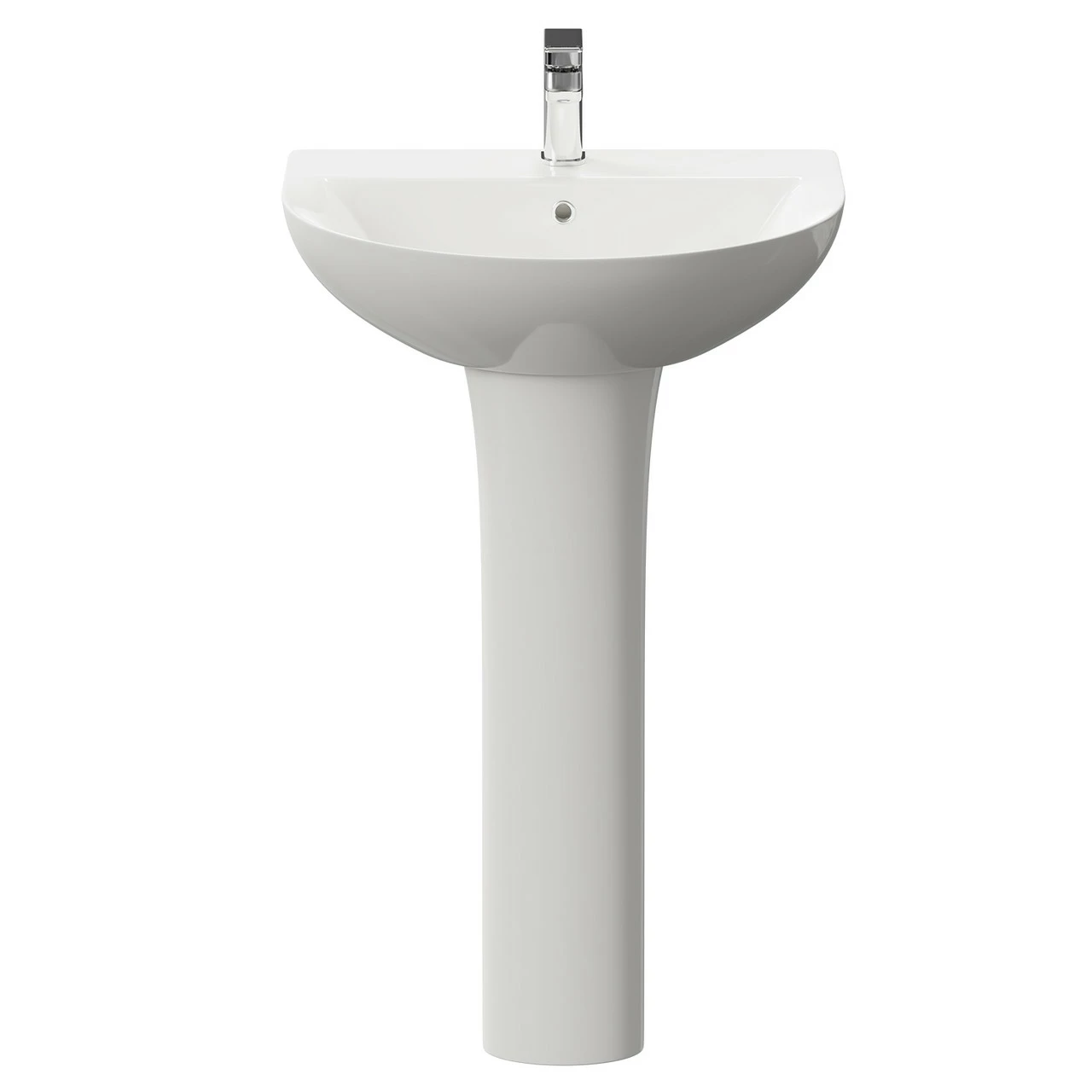 Windsor. Jubilee 560mm Basin With 1 Tap Hole And Full Pedestal - Image 2
