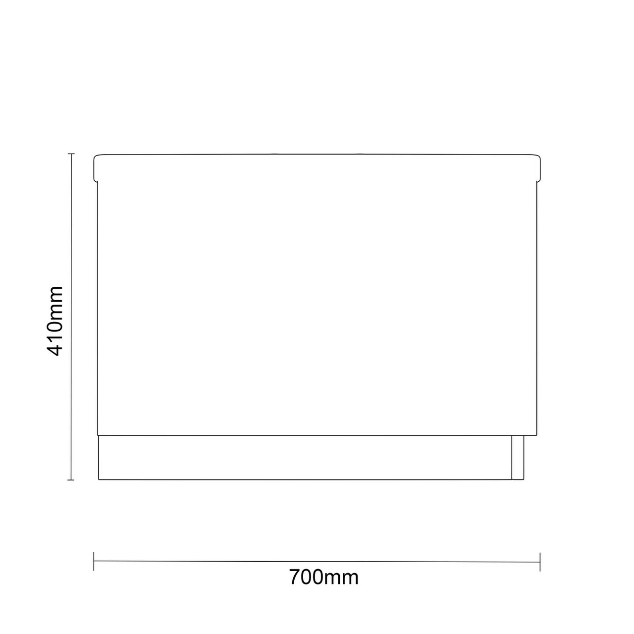 Kaldewei Eurowa 1700mm X 700mm Straight Single Ended Steel Bath 7 Kaldewei Eurowa 1700mm X 700mm Straight Single Ended Steel Bath - Image 6