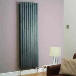 Kartell Boston Anthracite 1800mm X 480mm Designer Radiator - BOS1800-480A