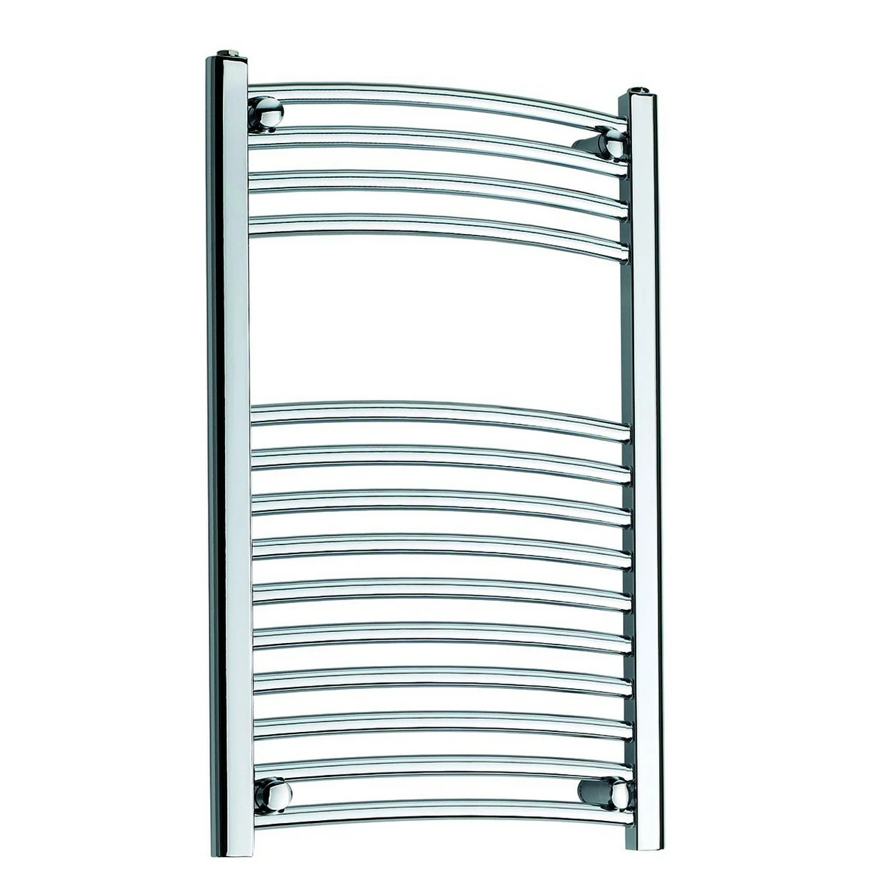 Kartell Chrome 800mm X 600mm Curved 25mm Towel Rail - 25CTR608C